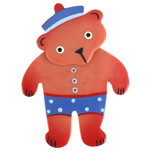 Rosewood Pink Teddy Bear Brooch