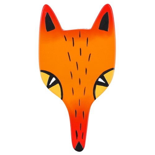 Mango Fox Head Brooch