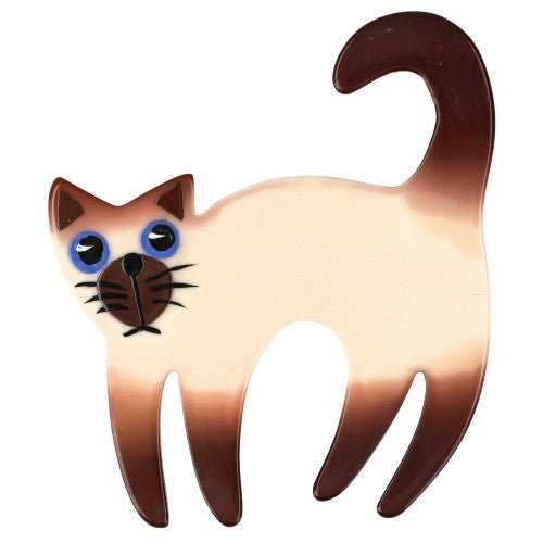 The Wilson Cat Brooch in its Siamese Version LEFT - Galalith – Vintage Jewelry - handcrafted by Pavone by Pavone