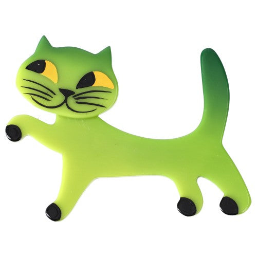 Anise Green Titi Cat Brooch