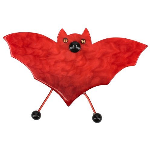 Dapple Red Bat Brooch handcrafted by Pavone by Pavone