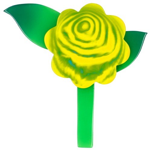 Yellow and Green Flower Brooch - Galalith – Vintage Jewelry - handcrafted by Pavone by Pavone