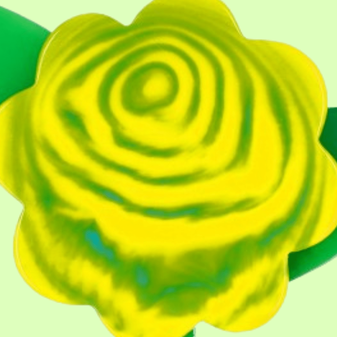 Yellow and Green Flower Brooch - Galalith – Vintage Jewelry - handcrafted by Pavone by Pavone