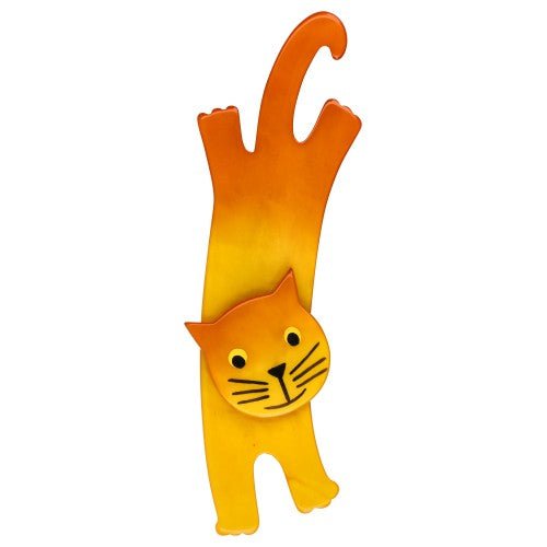 Yellow Ravi Cat Brooch - Galalith – Vintage Jewelry - handcrafted by Pavone by Pavone