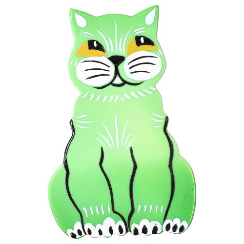 Pistachio Green Zouzounet Cat Brooch 