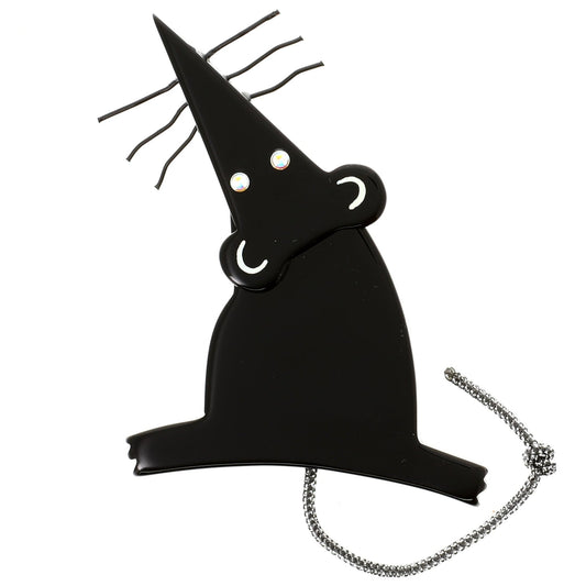 Black Sherlock Rat Brooch - Galalith – Vintage Jewelry - handcrafted by Pavone by Pavone
