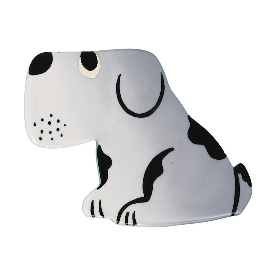 White Dog Brooch (Profil)