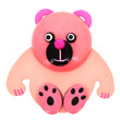 Pink Baloo Teddy Bear Brooch in galalith
