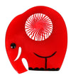 Red Small  Elephant Brooch in galalith