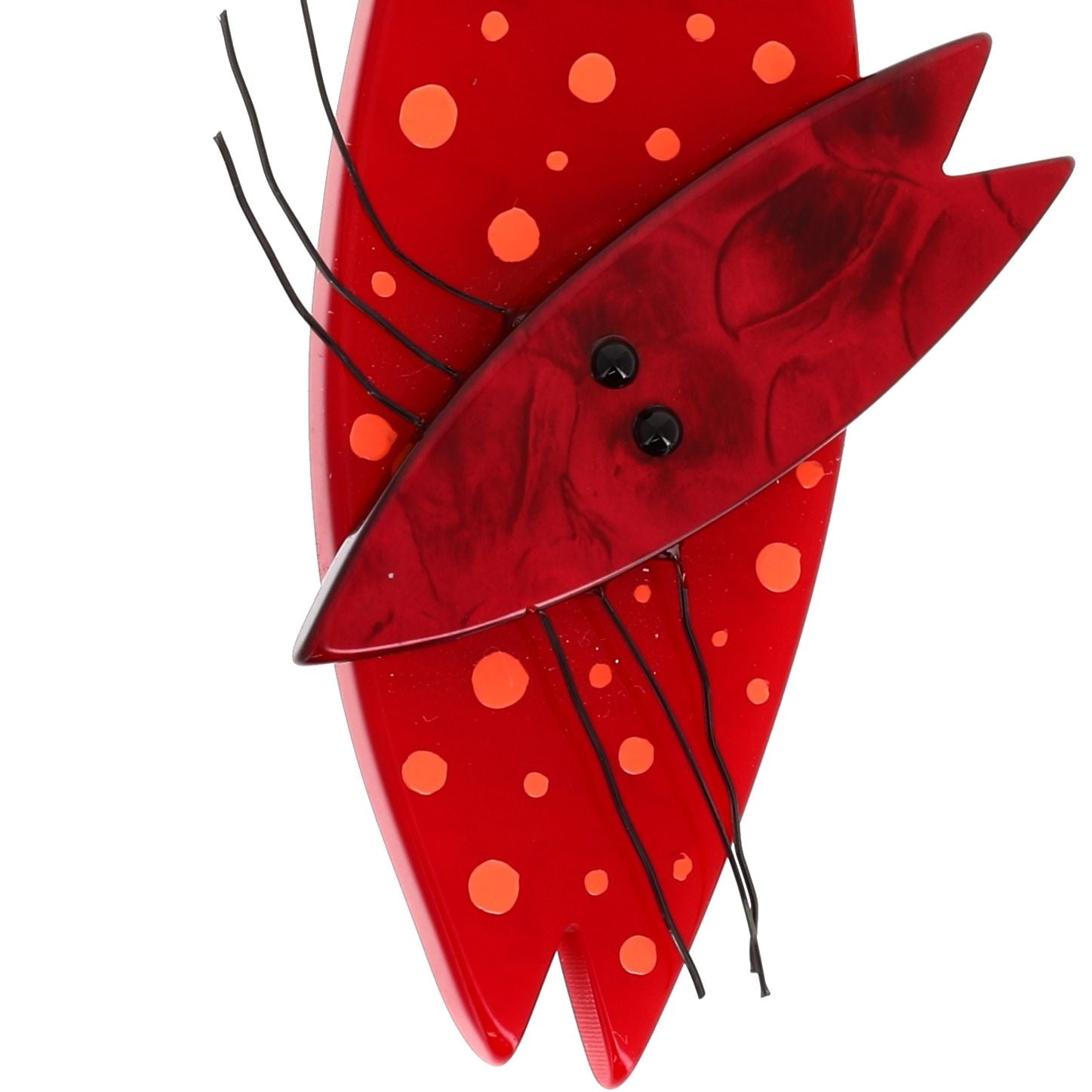 ladybug cat red with polkadots