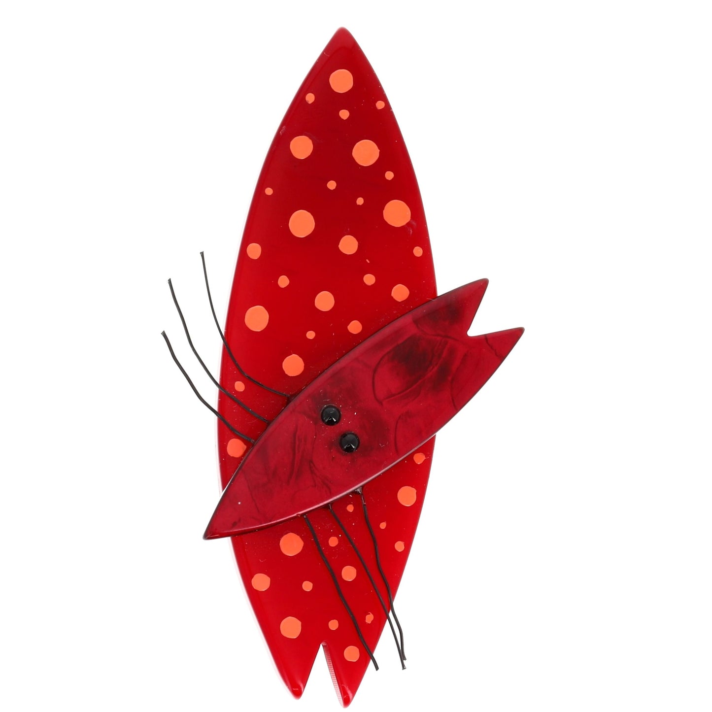 ladybug cat red with polkadots