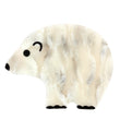 Nougat White Polar Bear Brooch