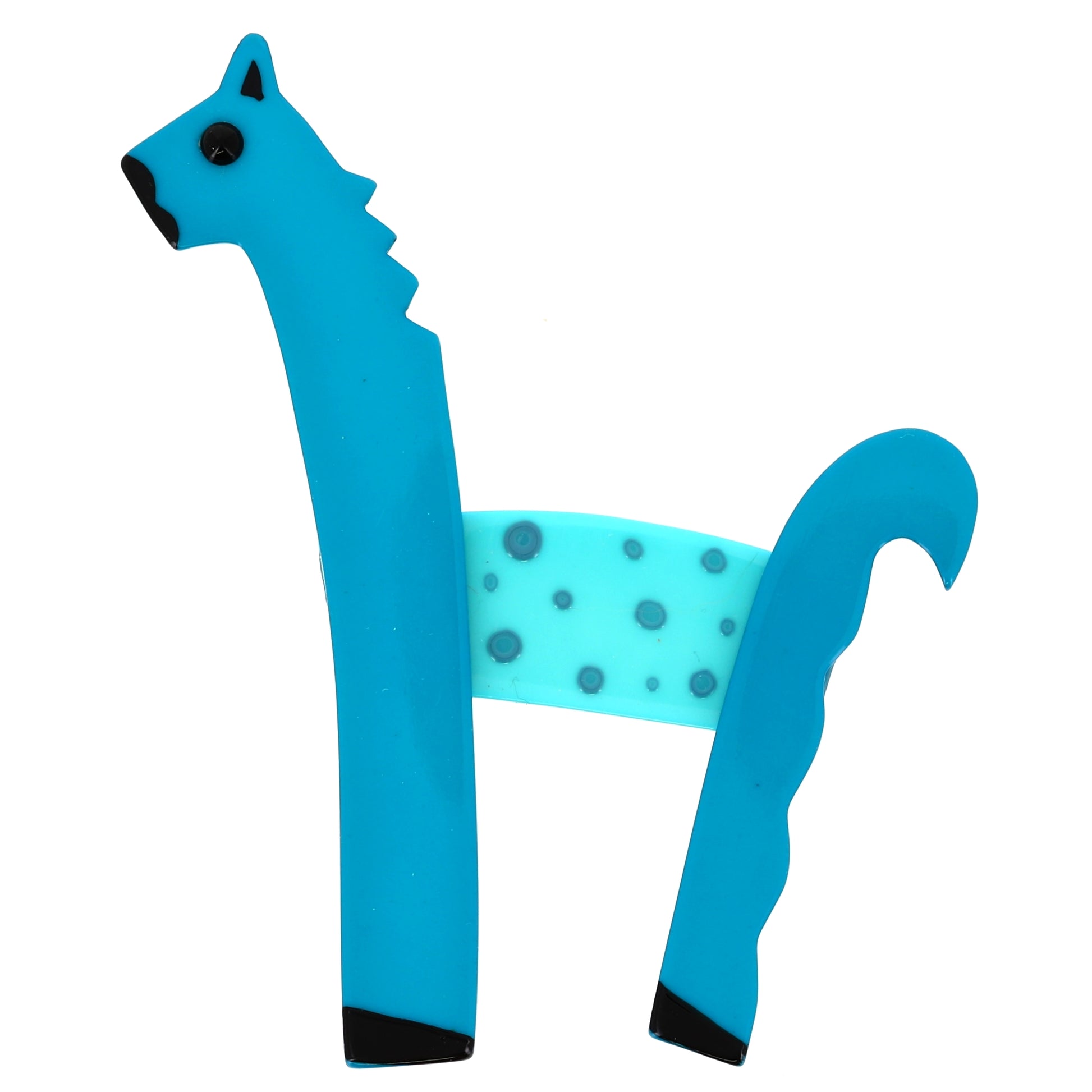 Turquoise Pony Brooch in galaith