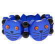 Blue Round Cat Head Bracelet in galalith